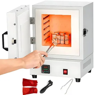 menglanchang Brennofen FüR Keramik/Metallschmelzen Zu Hause,Schmelzofen FüR Keramik,Hochtemperatur 1150°C (2102°F),Schmelzofensteuerung,FüR Schmuckherstellung,Wachsguss,Tonkeramik-DIY