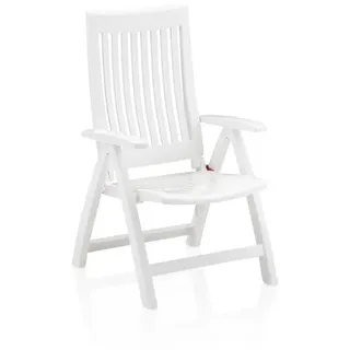 Kettler Roma Multipositionssessel 62 x 68 x 108 cm weiß klappbar