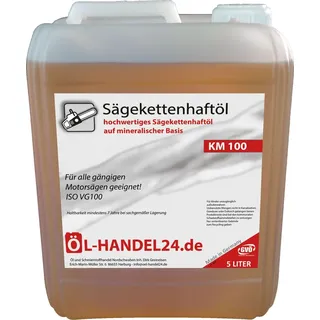 KM 100 (5 Liter) Hochleistungs Sägekettenöl 5 Liter Kanister Kettenöl