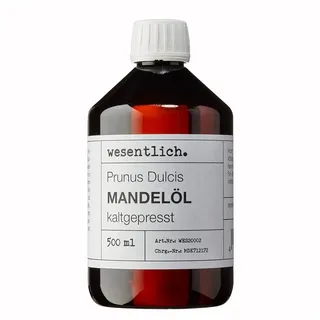wesentlich. Mandelöl kaltgepresst von wesentlich. 500 ml