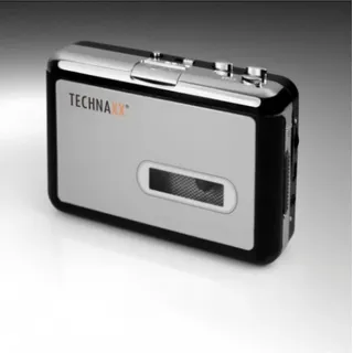 Technaxx DigiTape DT-01 Digitales Konvertierungsgerät für Audio-Kassetten, Silber/Schwarz