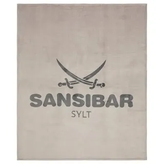 Sansibar Kuscheldecke 150 x 200 cm Silber