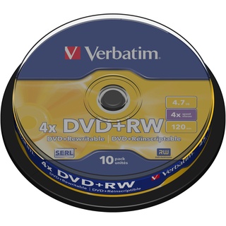 Verbatim DVD+RW 4.7 GB 4x 10 St.