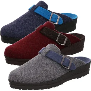 ROHDE Damen Pantoffeln Hausschuhe Filz Neustadt-D 2284, Größe:42 EU, Farbe:Grau - 42