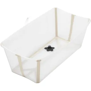 Stokke Flexi Bath® Transparent Sandy Beige mit hitzeempfindlichem Stöpsel, Beige