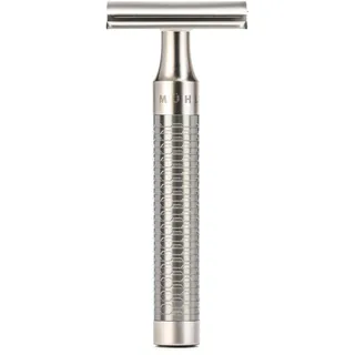 MÜHLE Rasierhobel - Rocca Serie - Edelstahl silber matt - geschlossene Schaumkante