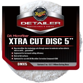 Meguiar's DMX5 DA Microfiber Extra Cut Pad 5" 140mm Mikrofaseraufsatz (2er Pack)