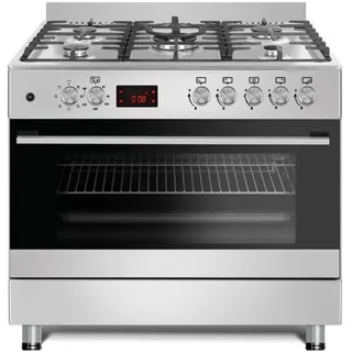 GASLINE GAG90GOXEL – 90cm mit 5 Hochleistungsbrennern, Elektro-Backofen Erdgas Flüssigas