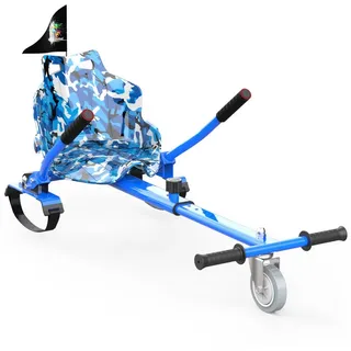 HITWAY Balance Scooter Kart Hoverkart Für 6,5" 8" 10" Hoverboard mit Sitz blau