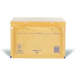 aroFOL Luftpolstertaschen CD« 100 Stück 180x165 mm, goldgelb/braun