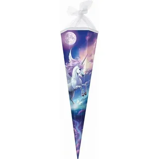 Goldbuch Schultüte 85cm Sechseckig Einhorn Lila Diana,