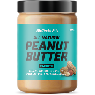 Biotech USA Peanut Butter Erdnussbutter, 400g - Smooth