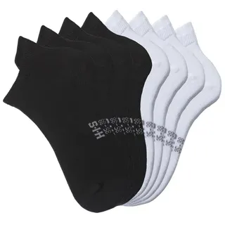 H.I.S. H.I.S Sneakersocken Damen 4x schwarz, 4x weiß Gr.35-38