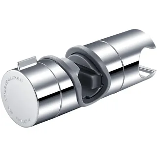 Joyoldelf Universal Handbrause Halterung, verstellbar Duschhalterung, 360° drehbar Brausehalter für Slide Bar 19-25 mm Außen Durchmesser, ABS Grade Kunststoff, Verchromt
