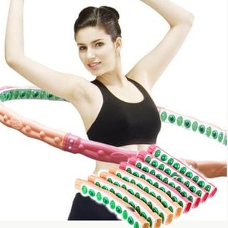 Health Hoop 2,5kg Hula Hoop Reifen mit 72 Massagenoppen und Magnete