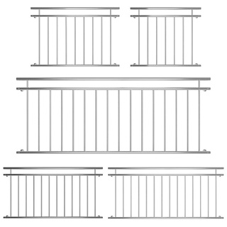 Melko Balkon 90x184 Edelstahl Stabgeländer Sicherheitsgitter Absperrgitter - Melko