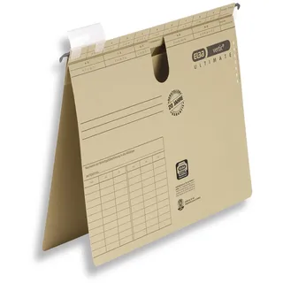 Elba Hängehefter vertic ULTIMATE Karton naturbraun 1 x kaufmännische Heftung, 50 St.