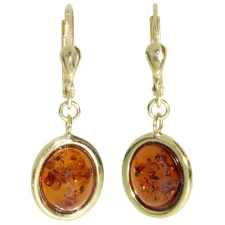 Ostsee-Schmuck Ohrhänger Janine gelbgold 333 31x11mm