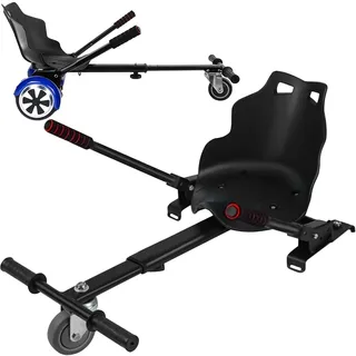 KRUZZEL Hoverboard Sitz Hoverkart Hover-Board Go-Kart Stuhl Self Balancing Verstellbarer Kartsitz für Elektroscooter bis 50 kg 23193