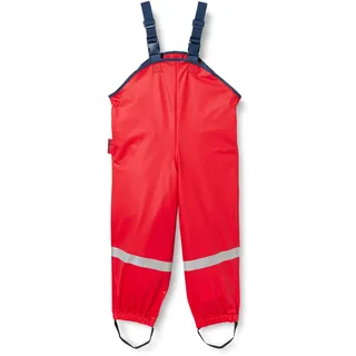 Playshoes Fleece-Trägerhose in rot, 140