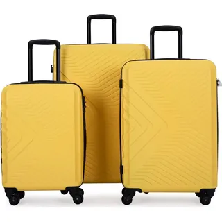 TRAVELHOUSE Bali Koffer-Set 3-tlg. gelb/gelb