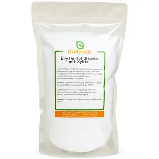 buXtrade Erythritol Stevia mit Xylitol 10 kg Pulver