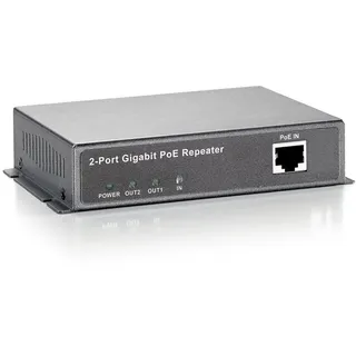 LevelOne POR-0122 - Repeater - 2 Anschlüsse - 10Base-T, 100Base-TX, 1000Base-T - RJ-45 / RJ-45 - extern - bis zu 100 m (552043)
