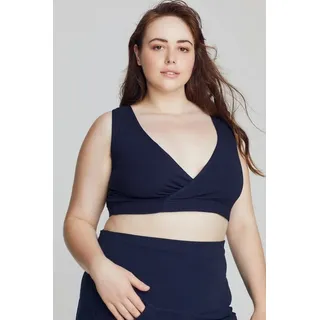 Ulla Popken Grosse Grössen Bellieva-Still-Bustier, Damen, blau, Größe: 58/60, Baumwolle, Ulla Popken