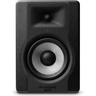 M-AUDIO BX5 Kompakter 2-Wege 5-Zoll Studiomonitor, Lautschprecher Aktiv, für Musikproduktion oder Mixen, mit integrierter Akustischer Raumsteuerung
