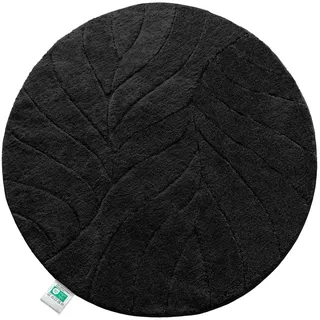 Floordirekt Badematte   Maris   Badteppich in Rund   Schwarz