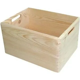 Trendline Stapelbox Holz 30 x 40 x 23 cm 1-tlg. natur
