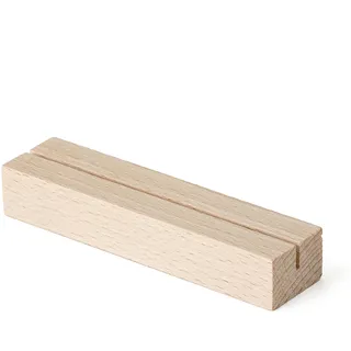Metrie | Kartin-12BA2 Holz-Kartenhalter, 1 Nut, Reinbuche | 12 cm