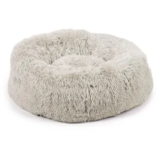 beeztees Yali, Hundebett, Plusch, Hellgrau, Durchm. 70 cm