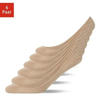 SNOCKS Füßlinge 6 Paar Beige 39-42