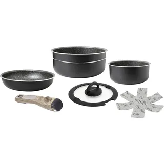 Brunner Pirate Mini Topfset 7-tlg. Schwarz/Braun