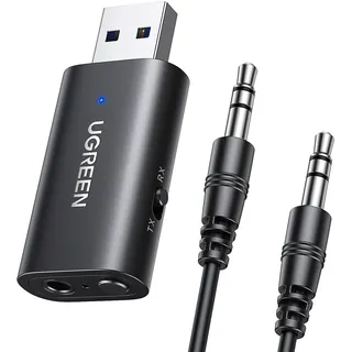 UGREEN USB 2.0 auf 3,5mm Bluetooth-Sender/Empfänger-Adapter mit Audiokabel