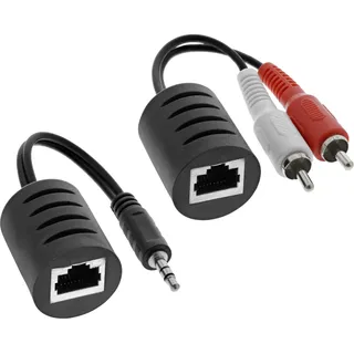 InLine Audio über RJ45 passiv 2x Cinch / 1x Klinke 3,5mm 50,0m (89003)
