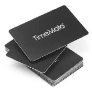 TimeMoto Zeiterfassungskarte, TM-100, 85 x 54 mm, schwarz (25 Stück), Sie erhalten 1 Packung á 25 Stück