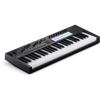 Novation Launchkey 49 MK4 – 49 halb gewichteten Tasten und DAW-Integration. Akkord-/Skalenmodi, 8 Drum-Pads und Arpeggiator. Inkl. Musikproduktions-Software-Bundle
