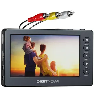 DIGITNOW! HD Video Capture Box 1080P 60FPS USB 2.0 Video zu Digital Converter mit 5" OLED Bildschirm, AV&HDMI Video Recorder Capture von VCR, DVD, VHS Tapes, Hi8, Camcorder, Gaming Systems