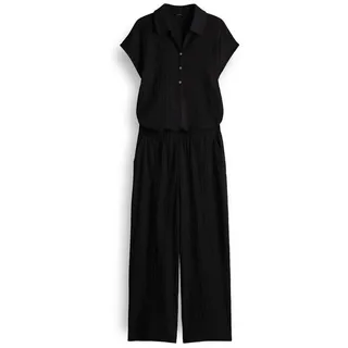 Opus Jumpsuit mit Strukturmuster Modell Melti polo', Black 38