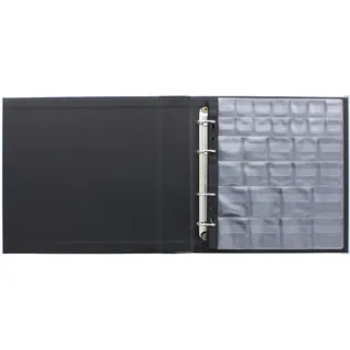 Pagna Münzalbum 4-Ring-Mechanik, schwarz