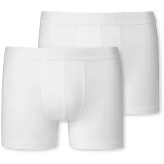 SCHIESSER Jungen Shorts 2er Pack - 95/5, Organic Cotton weiß, 176