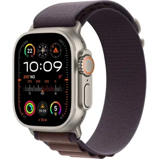 GPS + Cellular 49 mm Titangehäuse natur, Alpine Loop indigo L