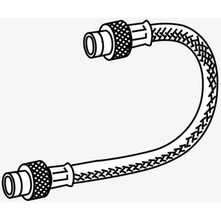 MEPA Panzerschlauch für WC-Element Spülkasten Sanicontrol Typ A31 - Air-WC, 590277,