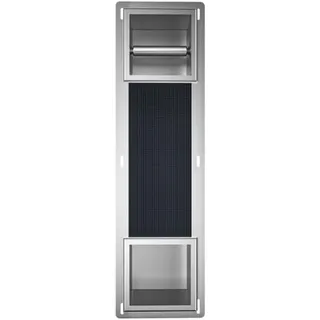 Badland Unterputz WC Wandnische – Toilettenpapierhalter Wall Box Paper 2 in Silber, Klopapierhalter zur Wandmontage, modernes WC-Zubehör für Badezimmer & Gäste-WC