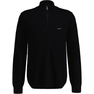 GANT Herren. 8040524 Strickjacke aus Baumwoll-Piqué - Schwarz XL
