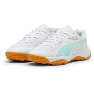Puma Solarflash III Hallenschuhe Kinder 04 white/electric peppermint 32