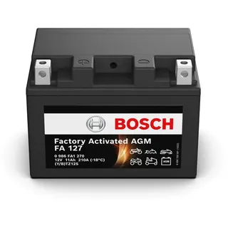 Bosch Motorradbatterie BOSCH 0 986 FA1 270 AGM 12V 11Ah 210A FA127