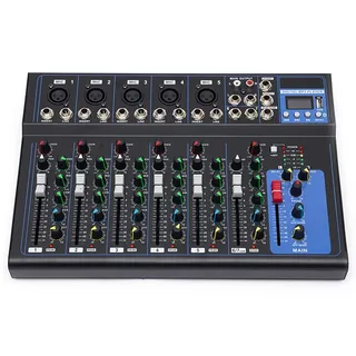 Digitaler Audio Mixer Usb Connection Sound Mischpult Konsole Live Studio Dj Mixing VerstäRker Mono Stereokanal Mischen Hafen Musik Console Mischkonsole Funktion Praktisch Aufnahme Konsolen